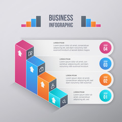 Multicolor Business Infographic Design Template. For Assets and Creative Works.