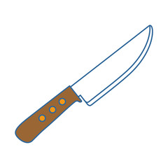 grill knife cutlery isolated icon vector illustration design