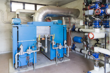 boiler gas in the boiler room