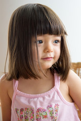 Two years old girl portrait. - 182100676