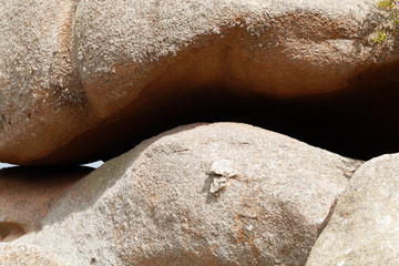 Rocks on the granite coast in Brittany