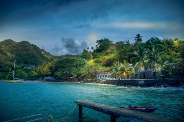 Baie de Cumberland sur Saint-Vincent et les Grenadines