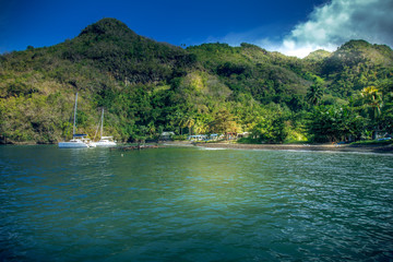Baie de Cumberland sur Saint-Vincent et les Grenadines