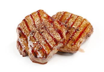 freshly grilled fillet steaks