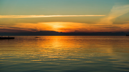 Obraz premium After Sunset Colors by the Sea,