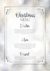 Fotobehang Christmas menu design © Kirsty Pargeter
