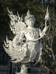 Statue at White Temple Chiang Rai Thailand