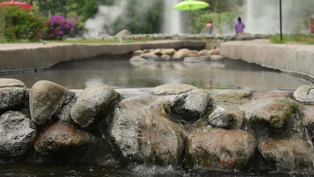 Water hot springs in Chiangmai, Thailand.