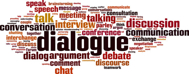 Dialogue word cloud