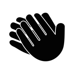 hands applauding isolated icon vector illustration design