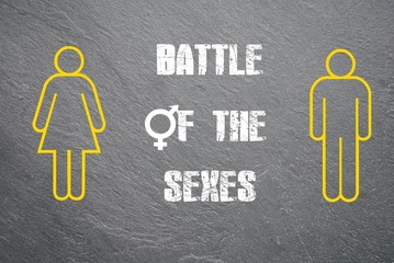 Battle of the sexes - obrazy, fototapety, plakaty