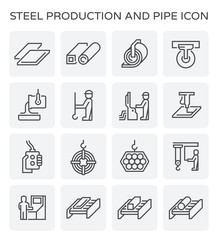 steel production icon
