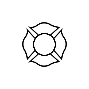 Firefighter emblem icon