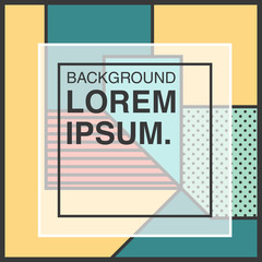 Vector decorative abstract background in trendy flat style