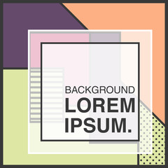 Vector decorative abstract background in trendy flat style