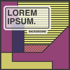 Vector decorative abstract background in trendy flat style