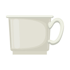 coffee cup icon in colorful silhouette in white background vector illustration