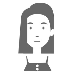beautiful woman avatar character vector illustration design
