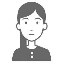 beautiful woman avatar character vector illustration design