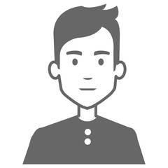 young man avatar character vector illustration design
