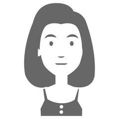 beautiful woman avatar character vector illustration design