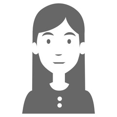 beautiful woman avatar character vector illustration design