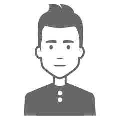 young man avatar character vector illustration design