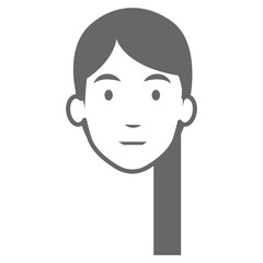 beautiful woman head avatar character vector illustration design