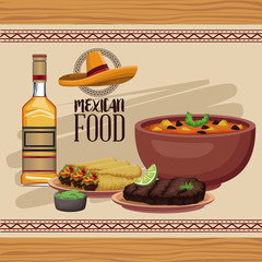 Mexican food menu