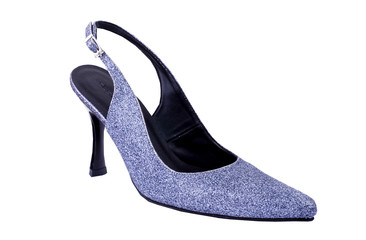 shoes in blue colour  isolated on white background.