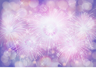 Blue and Purple texture gradient background bokeh and firework effect