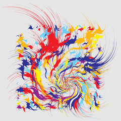 Paint Splashes Abstract Background