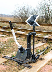 Arrow for switching the railway. Old arrow train. Old Railway arrows. Railways and arrow. railway arrow background.