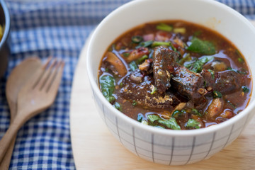 Spicy mackerels salad