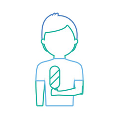 man with ice cream  vector illustration