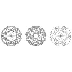 Holiday patterns of stars of snowflakes and flowers for gifts