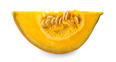 Japanese pumpkin on white background