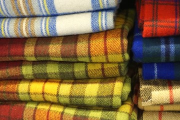 Woven wool tartan plaid cloth fabric