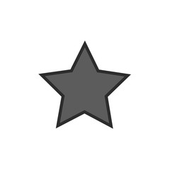 Obraz premium Star gray sign