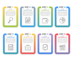 Infographic Elements with Numbers