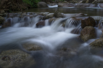 Fototapeta na wymiar Slow Shutter Image of River