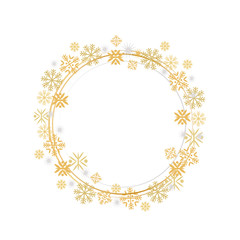 Winter Decorative Frame Frothen Element Vector