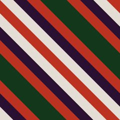 Christmas Diagonal Striped Seamless Pattern