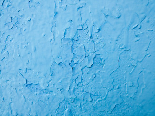 Old blue paint on the wall.