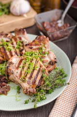 Grilled pork chops