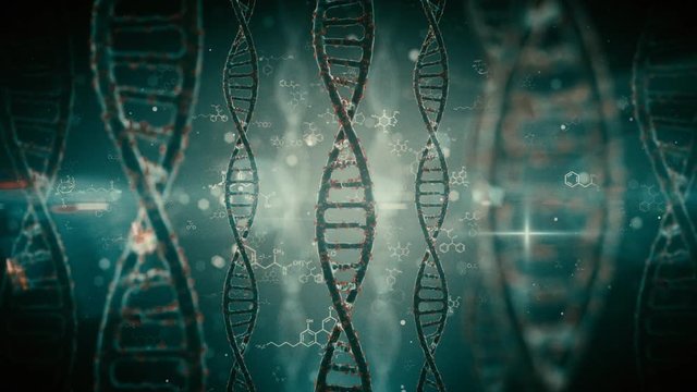 Great futuristic looped background with visual effects and animation. Perfect for background or individual elements in medical and scientific projects, presentations and research projects.