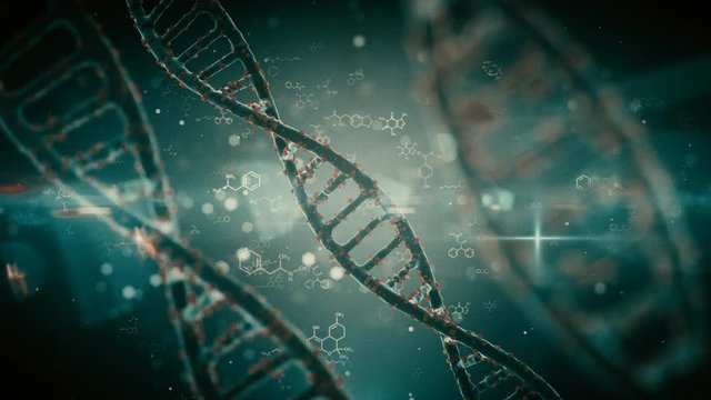 Great futuristic looped background with visual effects and animation. Perfect for background or individual elements in medical and scientific projects, presentations and research projects.