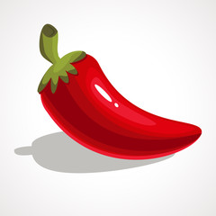 Cartoon illustration of chili pepper