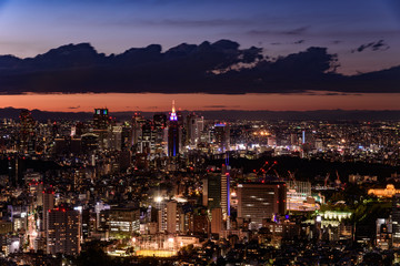 Fototapeta na wymiar 東京・新宿方面の夜景