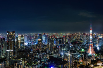 日本・東京の夜景